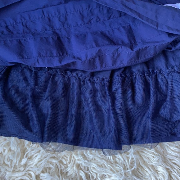 Navy Dress Keyhole Back Free Bow Sz 6X - Picture 5 of 11